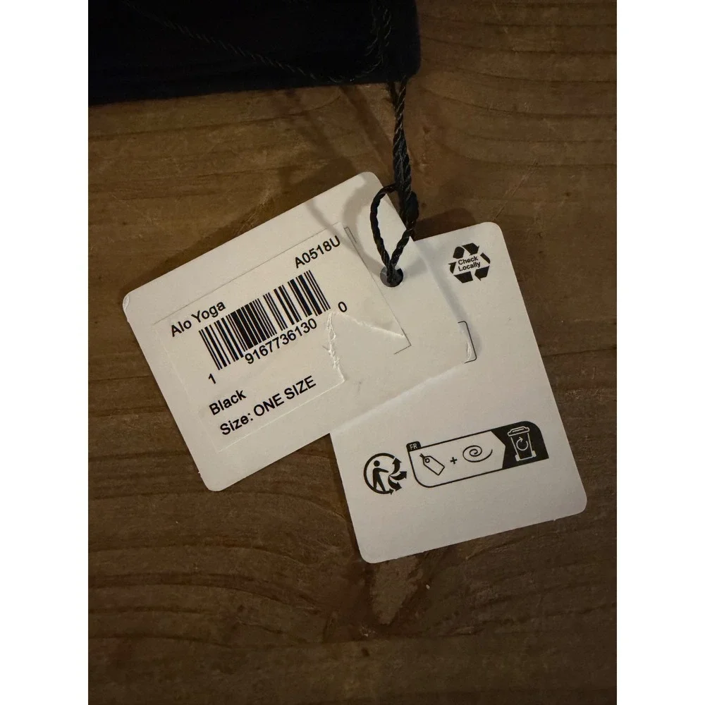 Alo Yoga Goddess Headband Black Wide Athletic Hair Band A0518U NEW